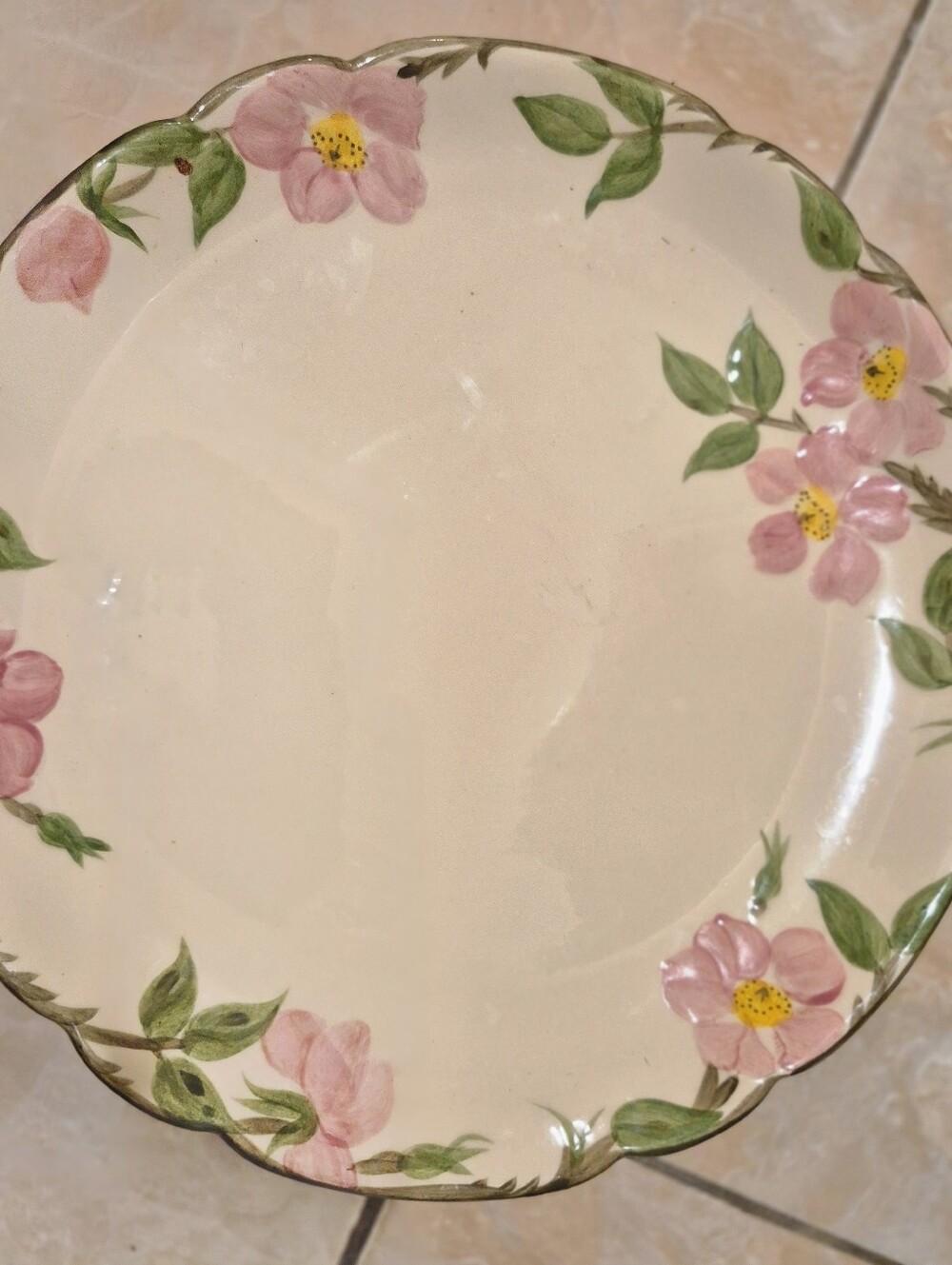 Vntage Franciscan Desert Rose Serving Platter 14 x 14 inches. Vintage